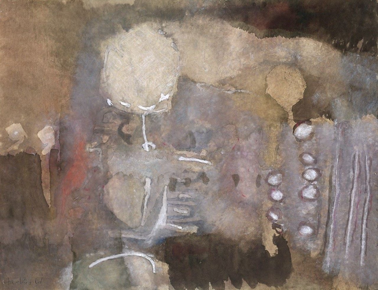 This picture shows the following artwork: Heinz Trökes. „Steinstaub“. 1961.