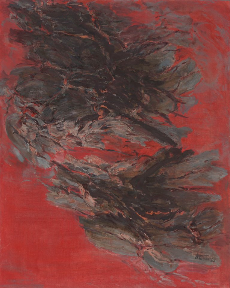 Auf diesem Bild ist das folgende Kunstwerk zu sehen: Hann Trier. „Spiegelung II“. 1962.