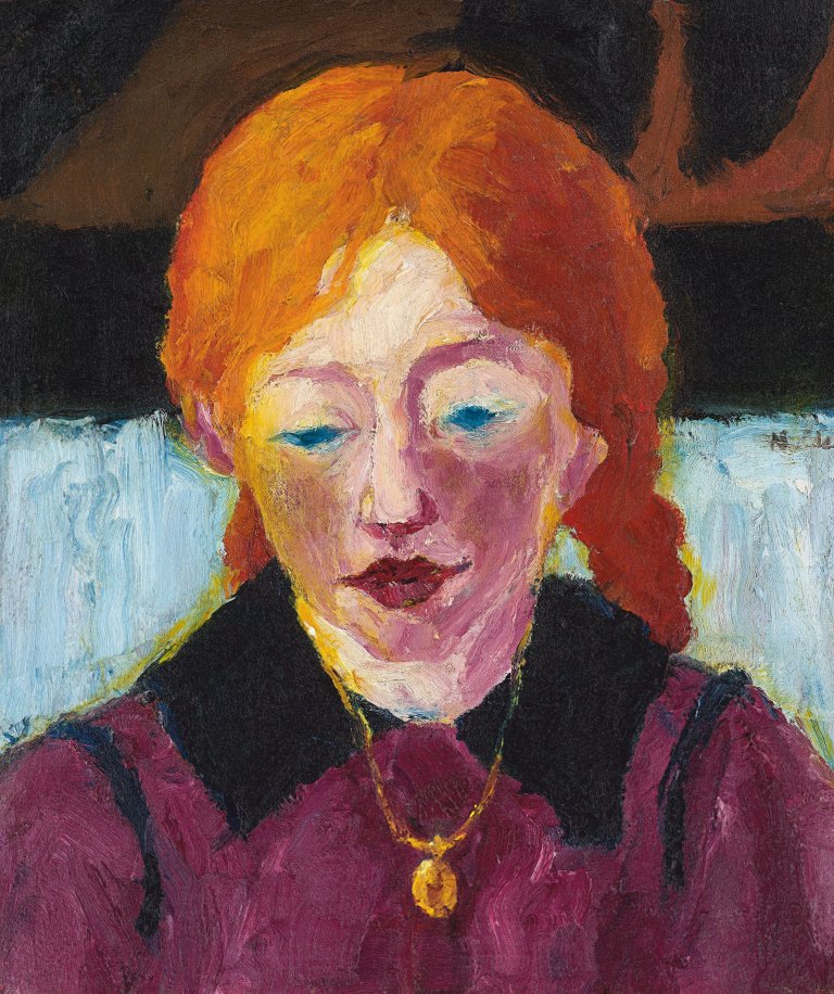 This picture shows the following artwork: Emil Nolde. ”Christina”. 1915.
