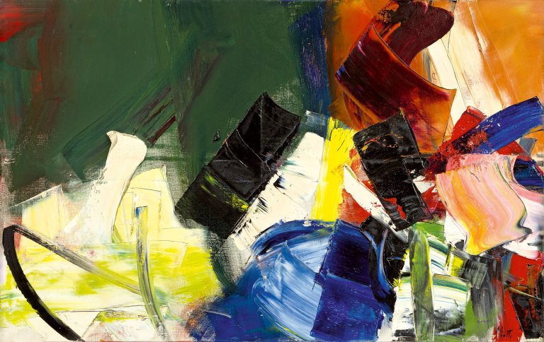 Auf diesem Bild ist das folgende Kunstwerk zu sehen: Jean Miotte. Ohne Titel. 1955.