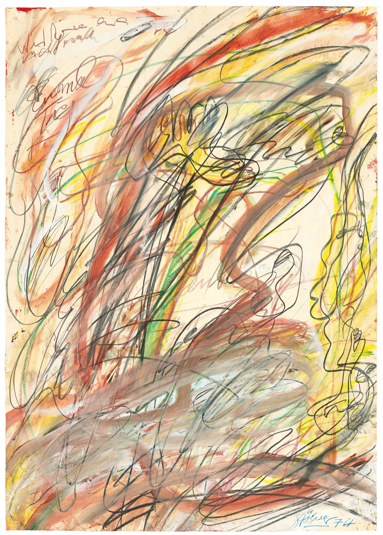 Auf diesem Bild ist das folgende Kunstwerk zu sehen: Walter Stöhrer. „Cunnilungis“. 1974.