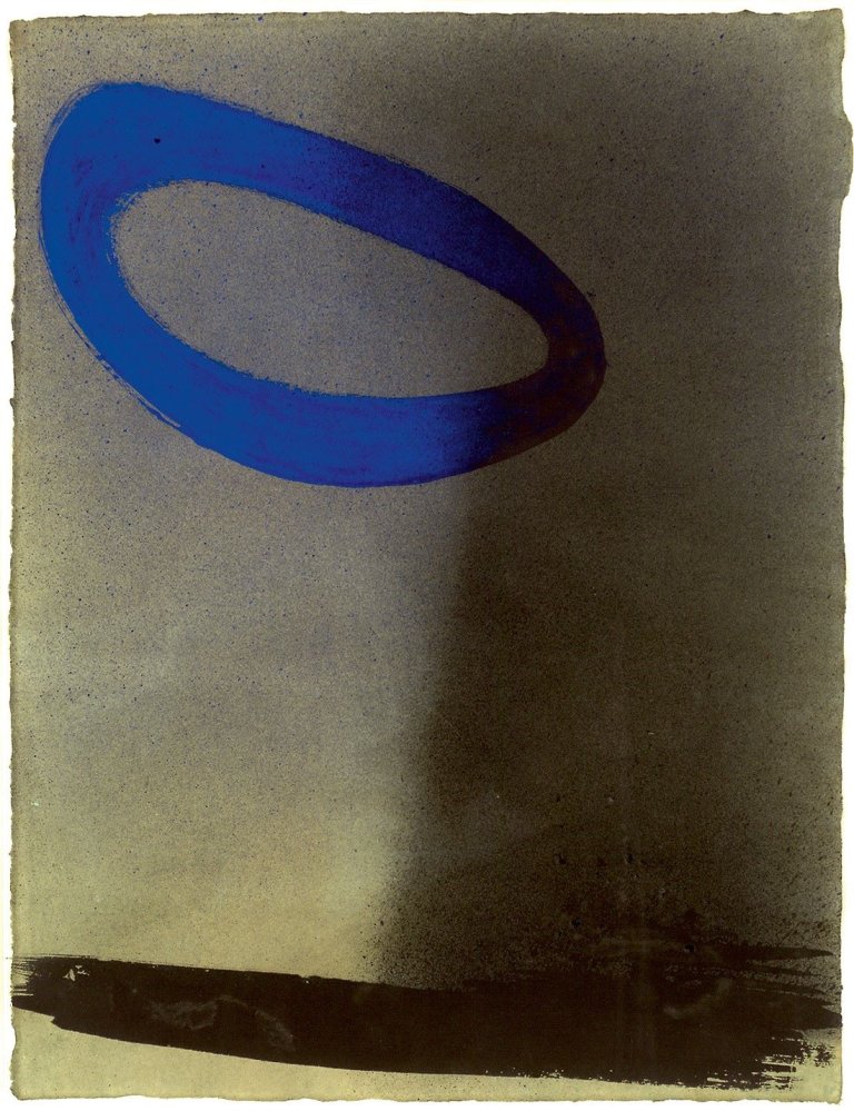 Auf diesem Bild ist das folgende Kunstwerk zu sehen: Rupprecht Geiger. „Blauer Ring“. 1948.
