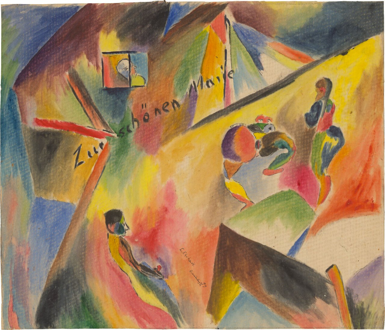 Auf diesem Bild ist das folgende Kunstwerk zu sehen: Curt Ehrhardt. „Zur schönen Marie“. 1919.