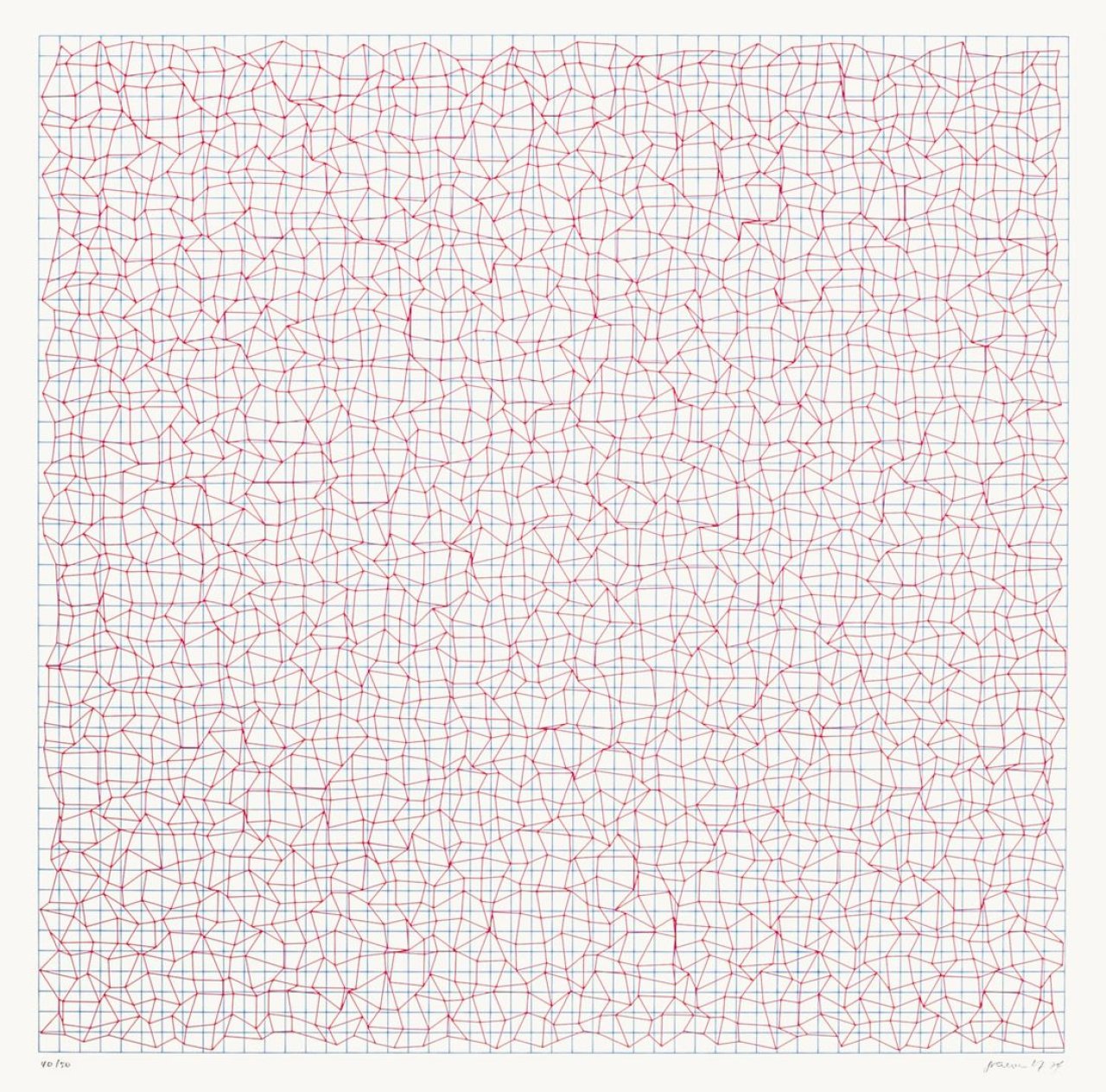 Auf diesem Bild ist das folgende Kunstwerk zu sehen: Gerhard von Graevenitz. Ohne Titel. 1974.