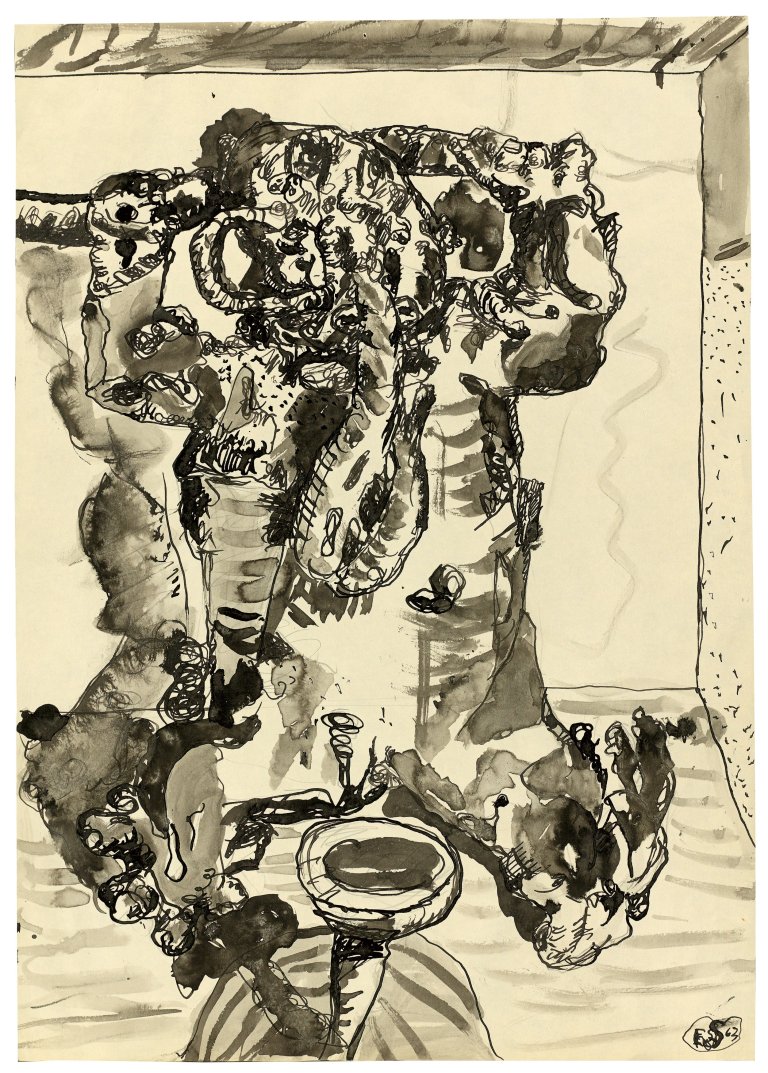 Auf diesem Bild ist das folgende Kunstwerk zu sehen: Eugen Schönebeck. Ohne Titel. 1963.