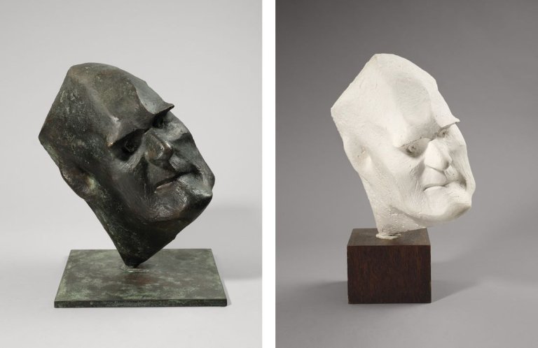 Auf diesem Bild ist das folgende Kunstwerk zu sehen: Bernhard Heiliger. „Kopf Kurt Martin II“. 1958.