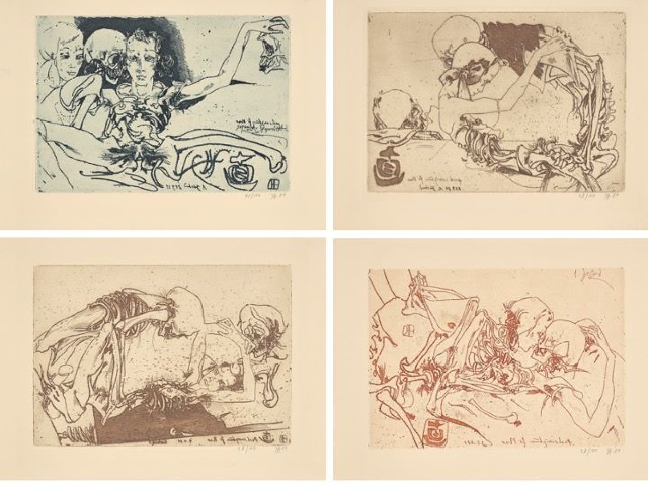 Auf diesem Bild ist das folgende Kunstwerk zu sehen: Horst Janssen. „Postscriptum“. 1984.