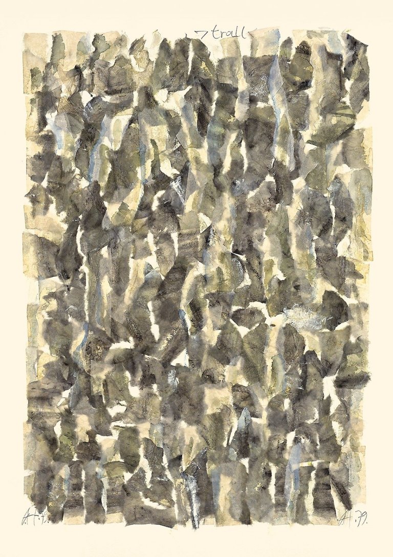 Auf diesem Bild ist das folgende Kunstwerk zu sehen: Gerhard Hoehme. „Trall“. 1979.