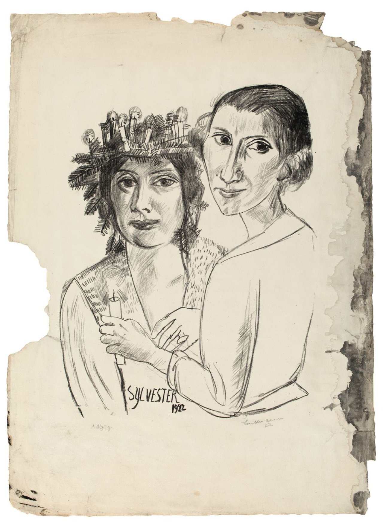 Auf diesem Bild ist das folgende Kunstwerk zu sehen: Max Beckmann. „Sylvester“. 1922.