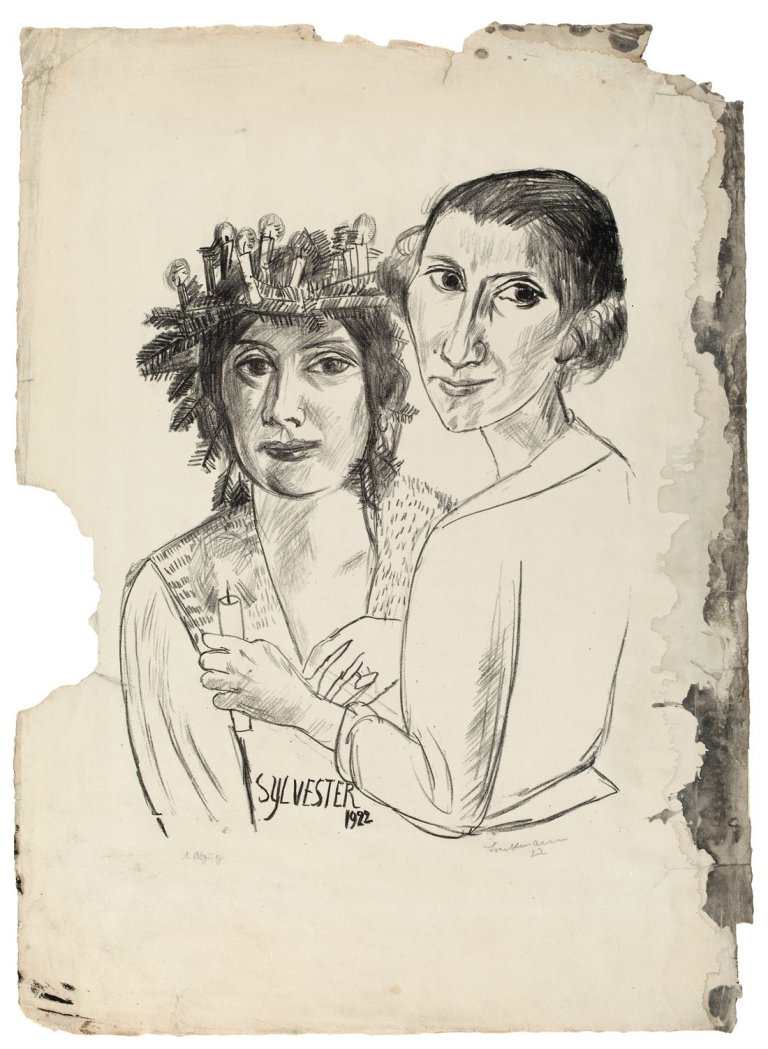 Auf diesem Bild ist das folgende Kunstwerk zu sehen: Max Beckmann. „Sylvester“. 1922.