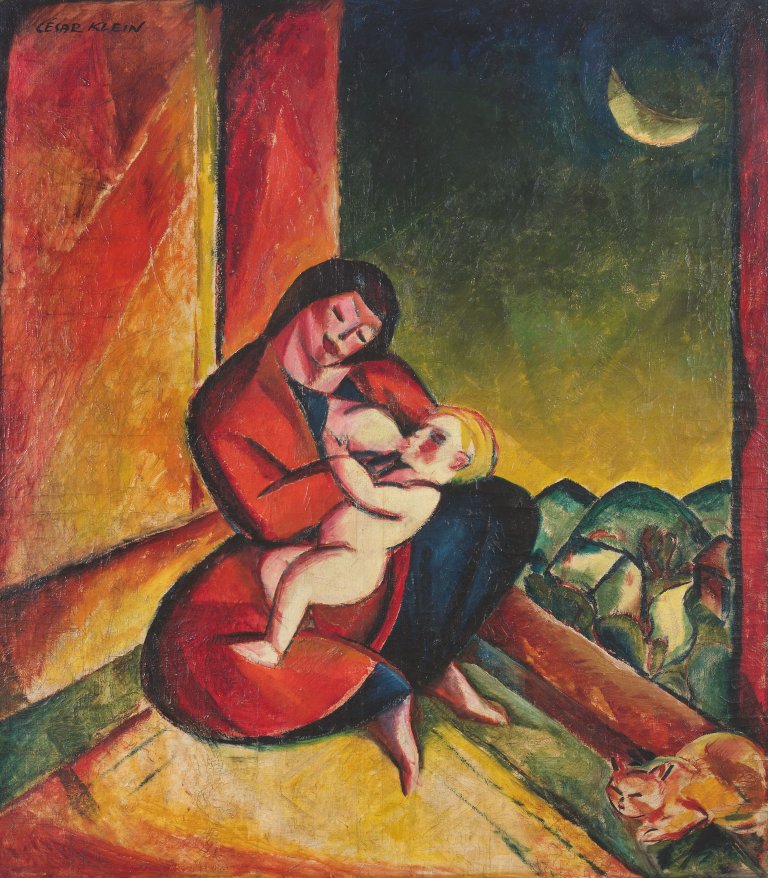 Auf diesem Bild ist das folgende Kunstwerk zu sehen: César Klein. „Madonna“. Um 1917.