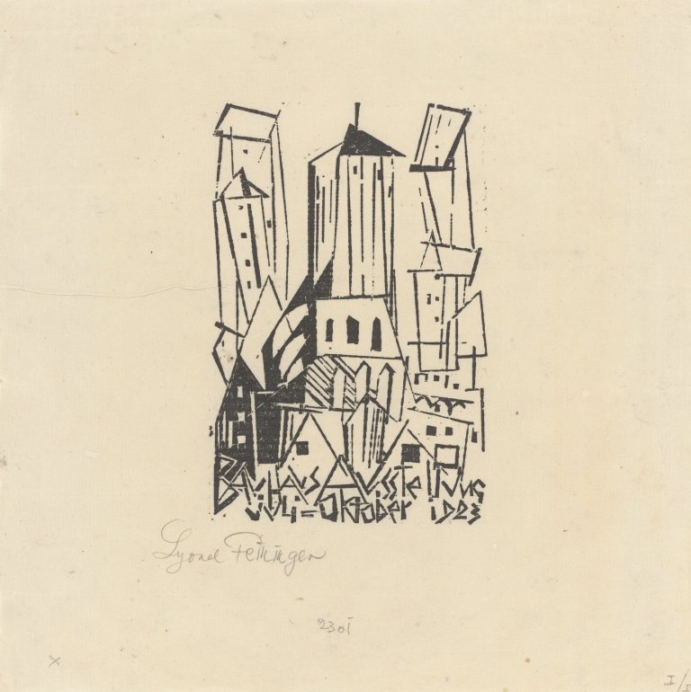 Auf diesem Bild ist das folgende Kunstwerk zu sehen: Lyonel Feininger. „Kirche“. 1923.