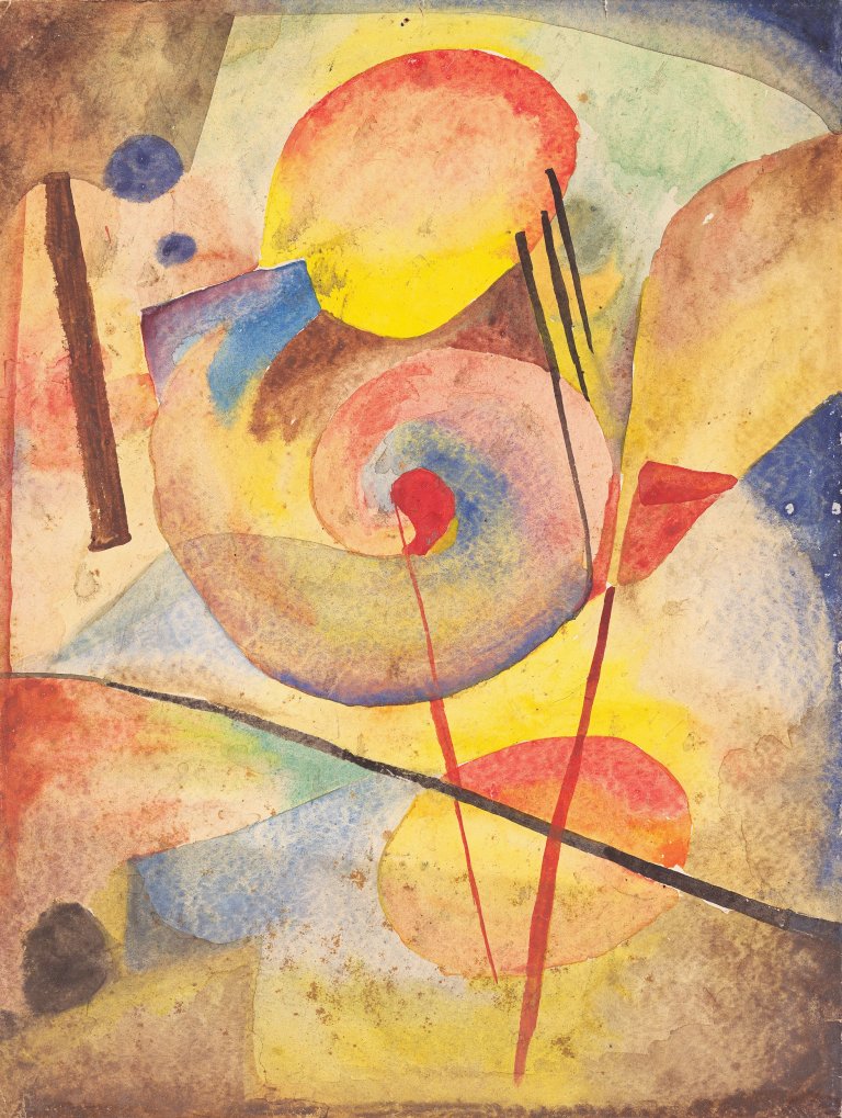 Auf diesem Bild ist das folgende Kunstwerk zu sehen: Fritz Stuckenberg. Ohne Titel. Um 1920.