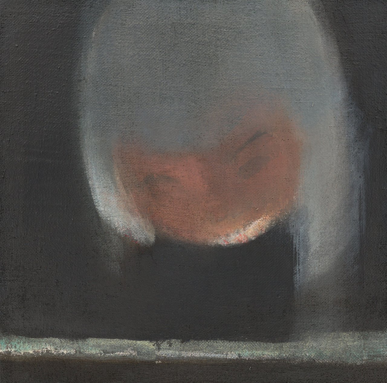 Auf diesem Bild ist das folgende Kunstwerk zu sehen: Leiko Ikemura. „Gesicht in Schwarz“. 1998.