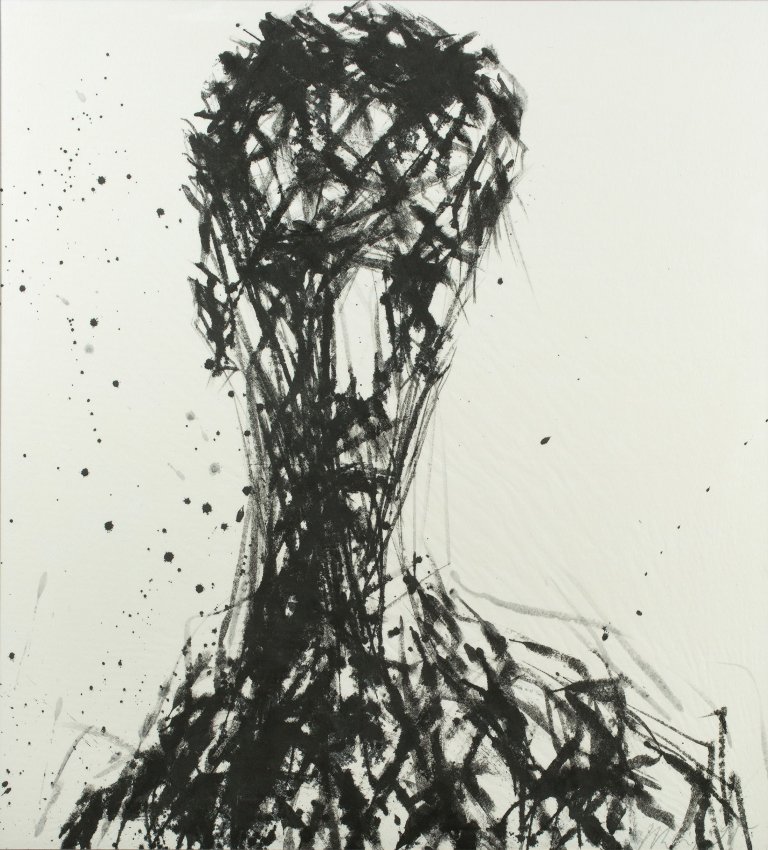 Auf diesem Bild ist das folgende Kunstwerk zu sehen: Max Uhlig. Kopf. 1990.