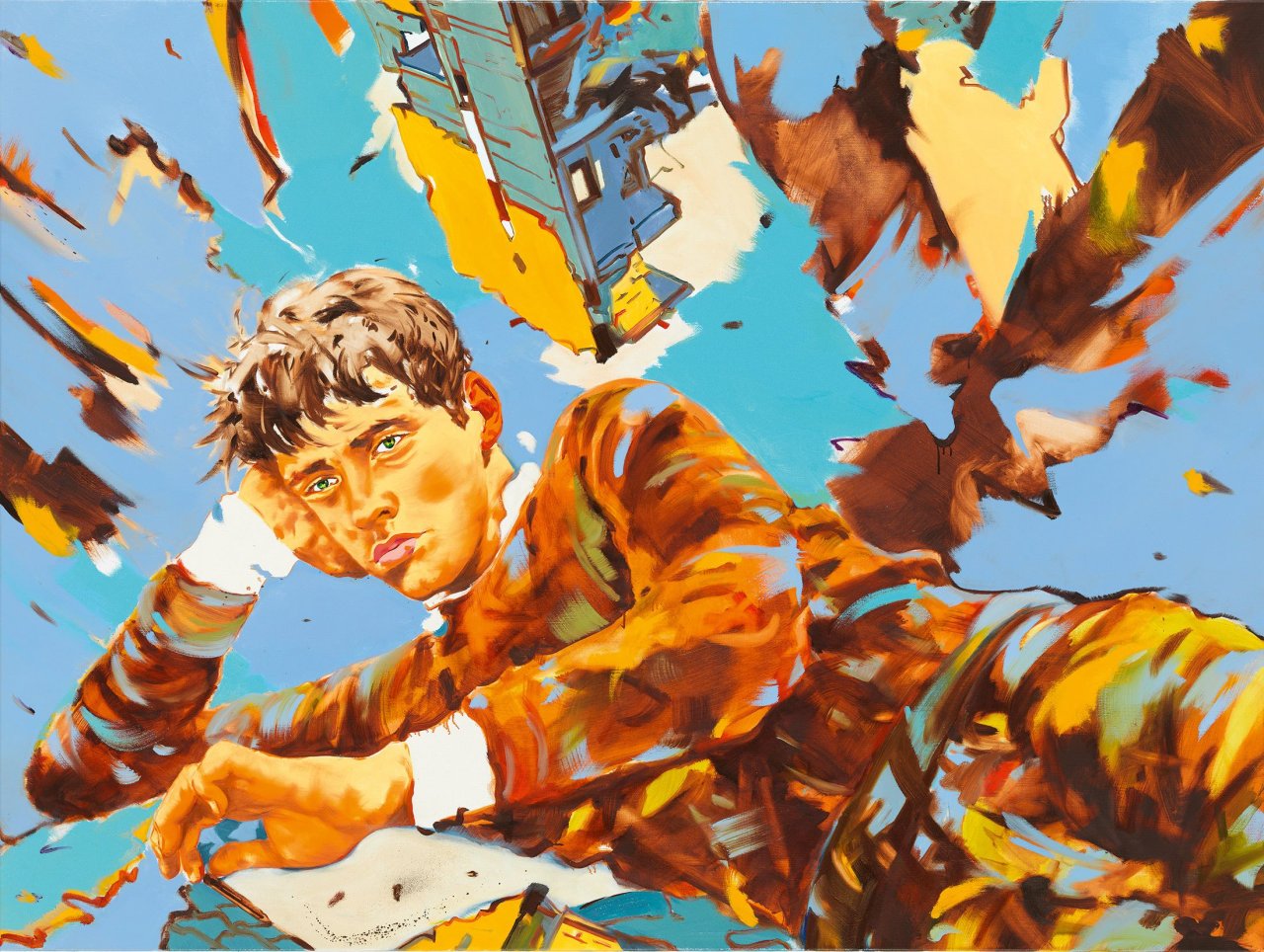 Auf diesem Bild ist das folgende Kunstwerk zu sehen: Norbert Bisky. „EDITOR“. 2016.