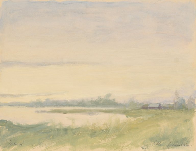 Auf diesem Bild ist das folgende Kunstwerk zu sehen: Lotte Laserstein. Öland. Wohl 1940er-Jahre.
