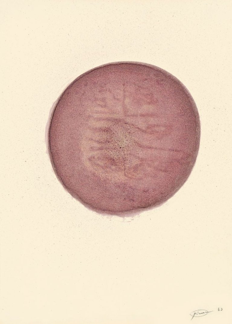 Auf diesem Bild ist das folgende Kunstwerk zu sehen: Otto Piene. Ohne Titel . 1963.