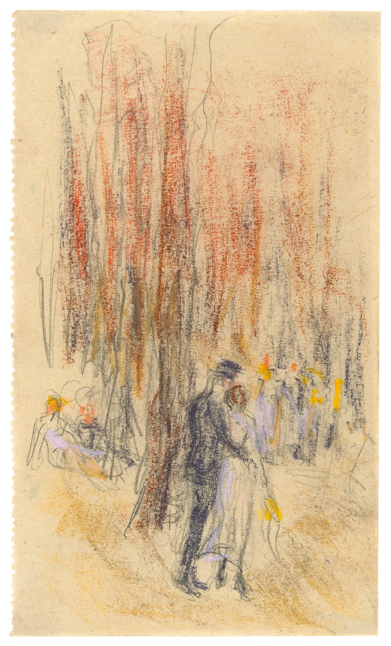 This picture shows the following artwork: Max Liebermann. Frühling im Grunewald. Circa 1922.