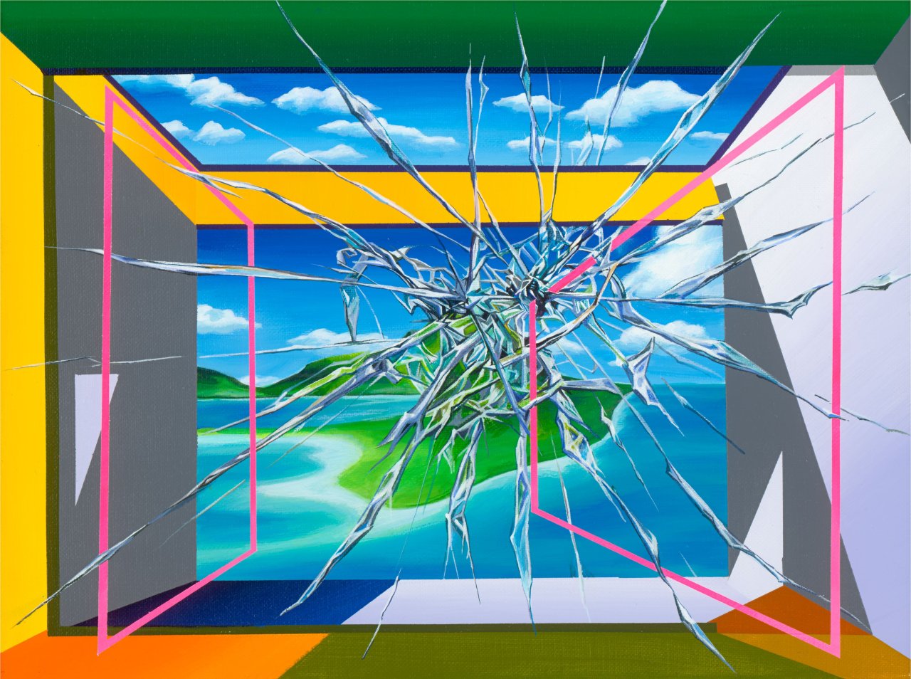 Auf diesem Bild ist das folgende Kunstwerk zu sehen:  SEO (d.i. Seo Soo-Kyoung ). „Ocean Scream III“. 2016.