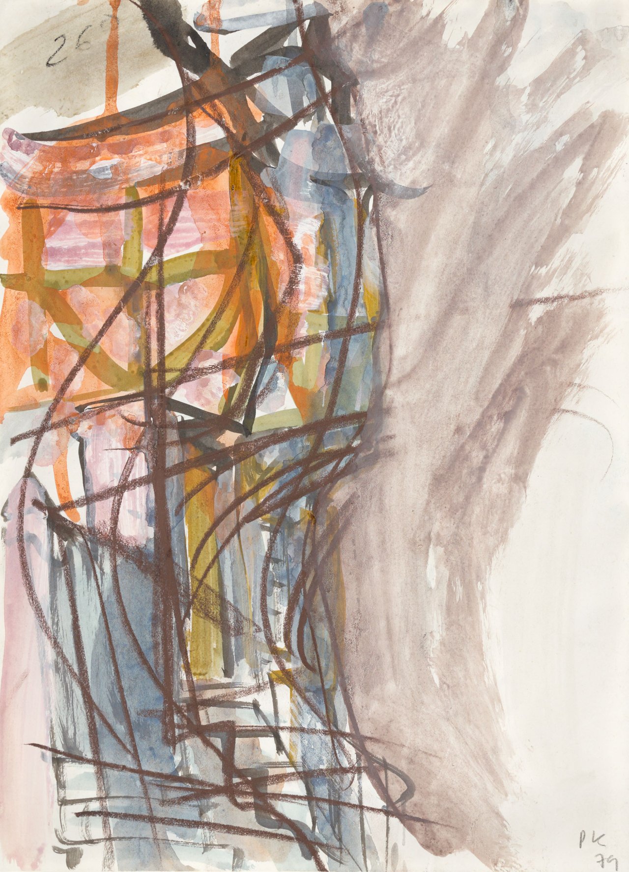 This picture shows the following artwork: Per Kirkeby. Untitled. 1979.