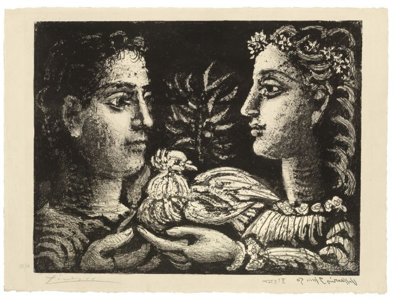 Auf diesem Bild ist das folgende Kunstwerk zu sehen: Pablo Picasso. „Jeunesse“. 1950.