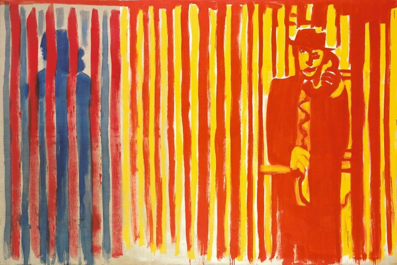Auf diesem Bild ist das folgende Kunstwerk zu sehen: Karl Horst Hödicke. „Big Hotel Telefonzelle“. 1988.