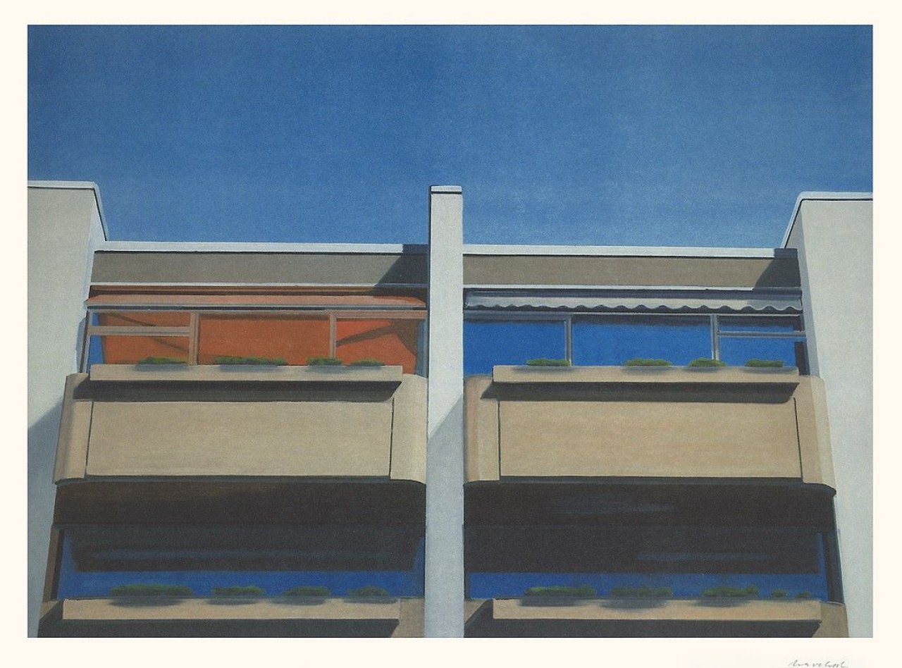 Auf diesem Bild ist das folgende Kunstwerk zu sehen: Eberhard Havekost. „4 Kabinen“. 2000.