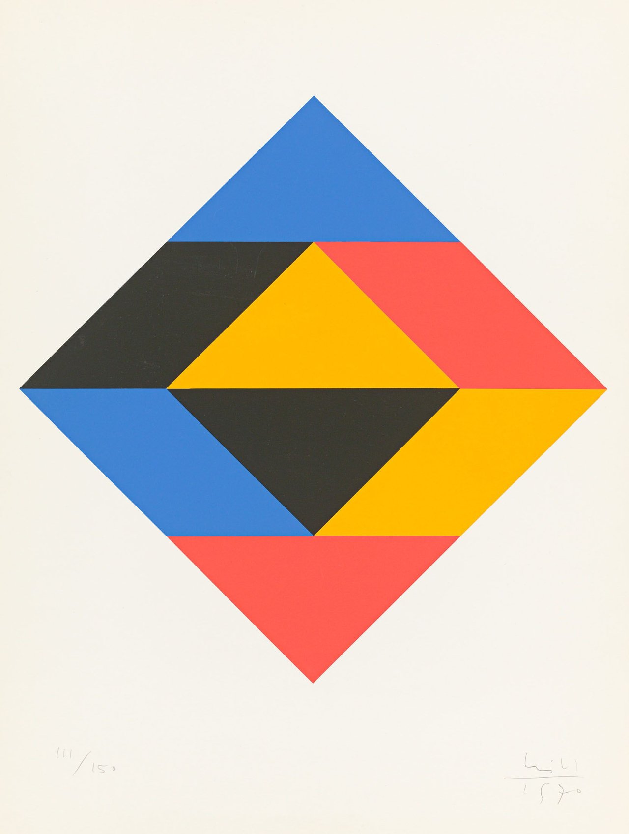 Auf diesem Bild ist das folgende Kunstwerk zu sehen: Max Bill. Ohne Titel. 1970.