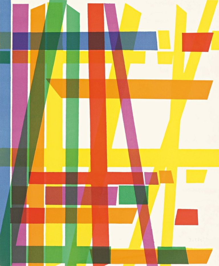 Auf diesem Bild ist das folgende Kunstwerk zu sehen: Piero Dorazio. „La Luce“. 1971.
