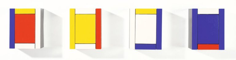 Auf diesem Bild ist das folgende Kunstwerk zu sehen: Imi Knoebel. „DIN XII C1-C4“. 1995.