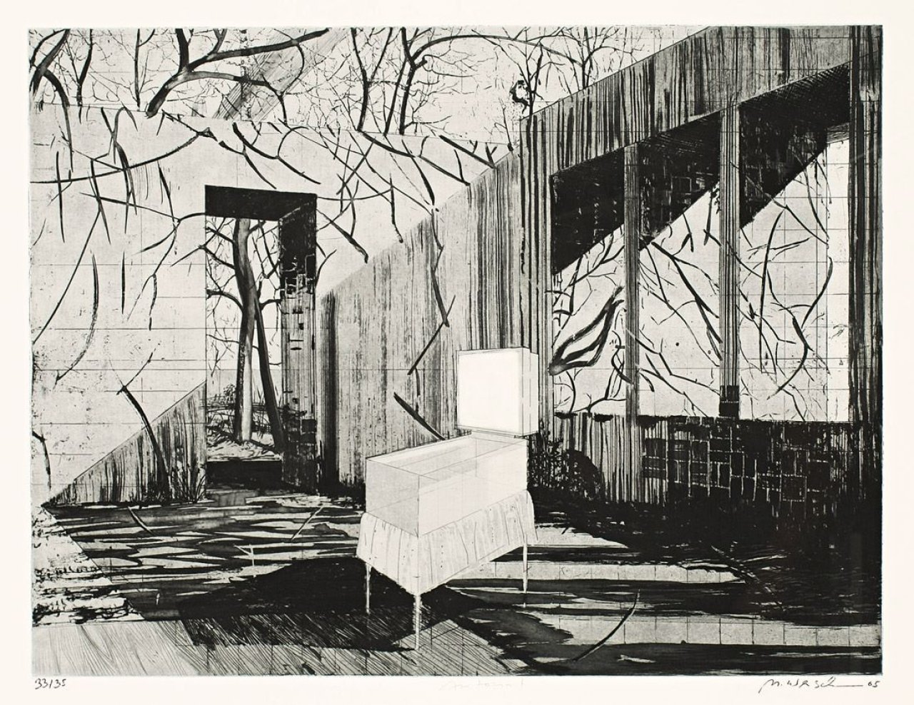 This picture shows the following artwork: Matthias Weischer. „Automat“. 2005.