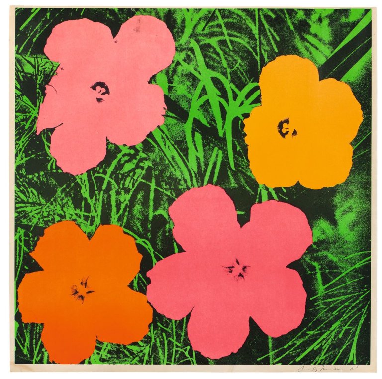 This picture shows the following artwork: Andy Warhol. „Flowers“. 1964.