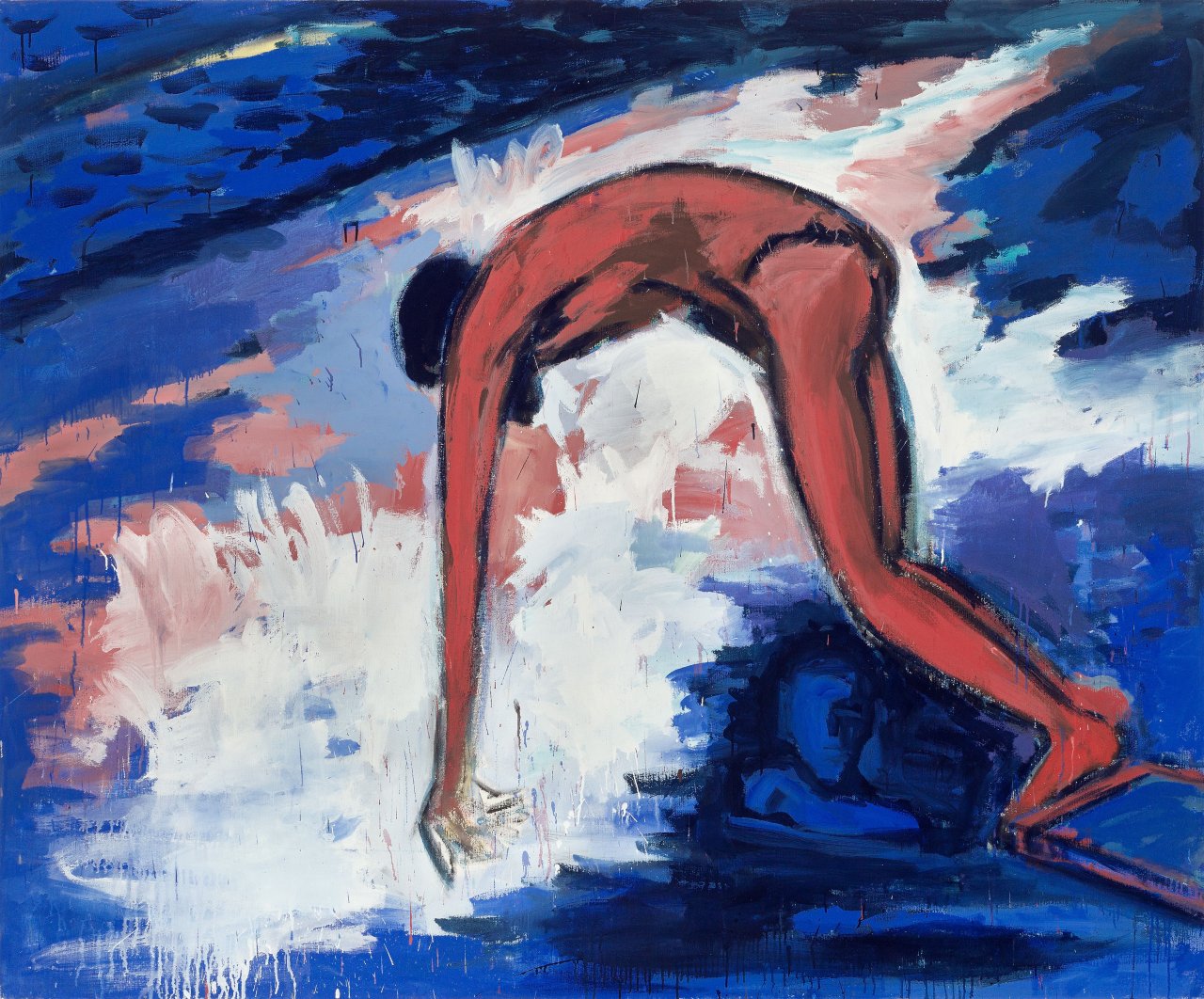 Auf diesem Bild ist das folgende Kunstwerk zu sehen: Helmut Middendorf. „IM SPRUNG“. 1981.
