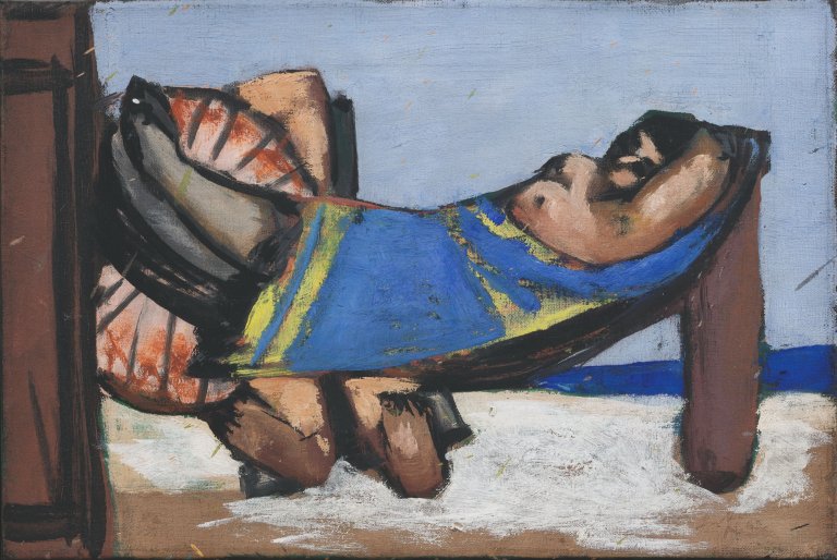 Auf diesem Bild ist das folgende Kunstwerk zu sehen: Max Beckmann. „Hängematte“. 1942.