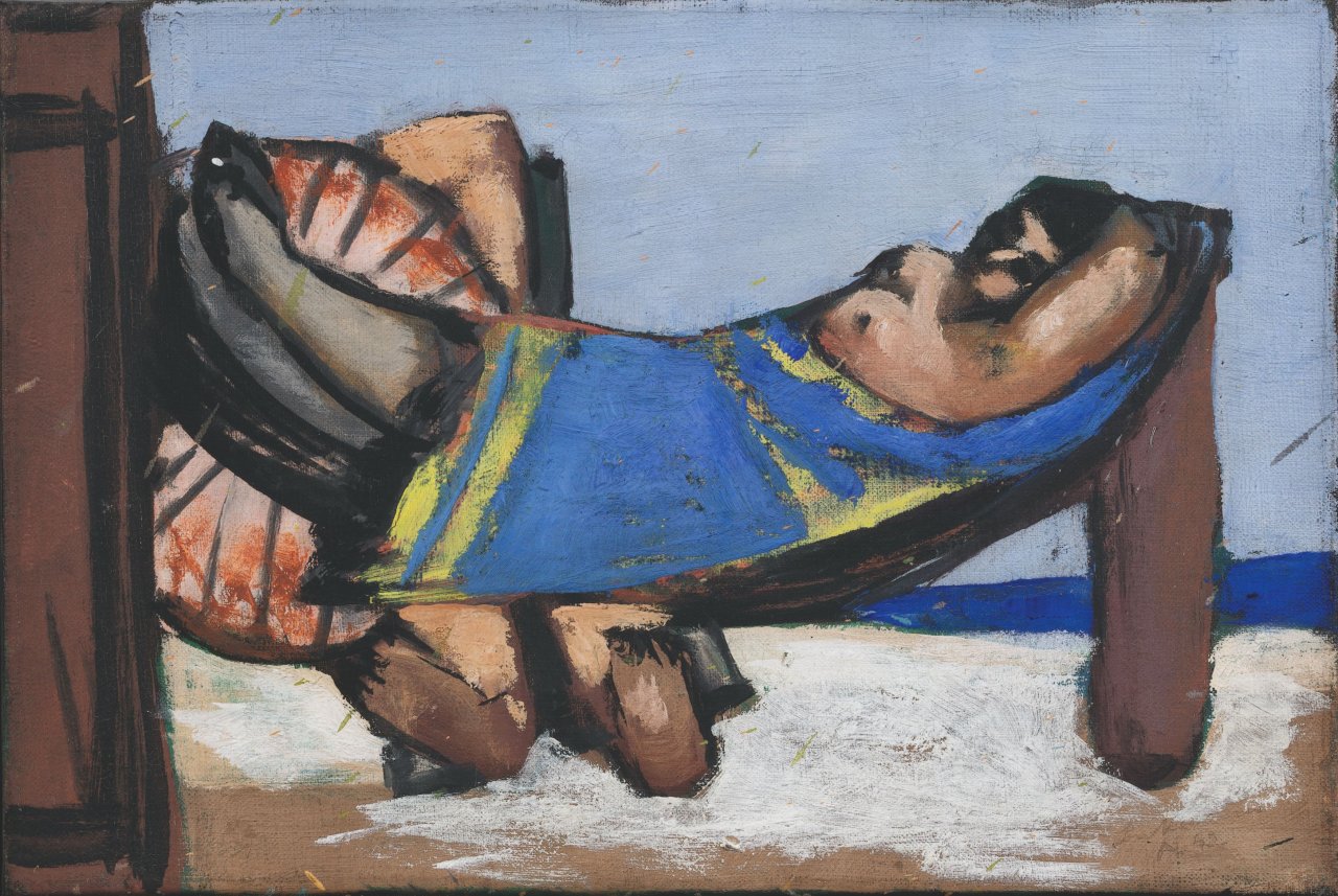 Auf diesem Bild ist das folgende Kunstwerk zu sehen: Max Beckmann. „Hängematte“. 1942.