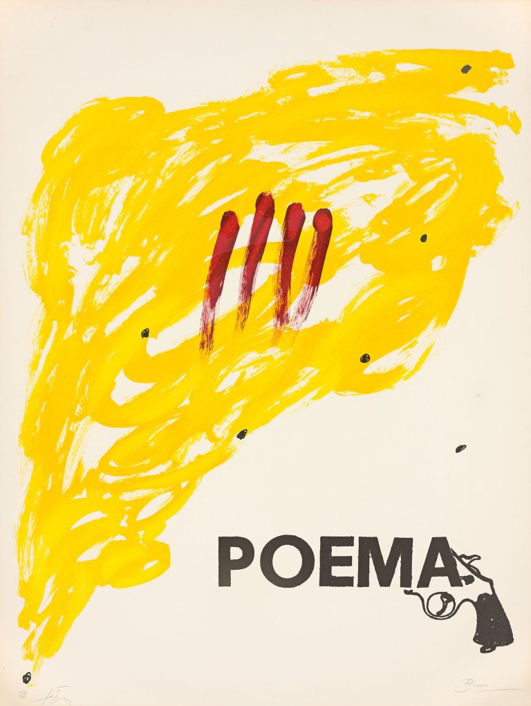 Auf diesem Bild ist das folgende Kunstwerk zu sehen: Antoni Tàpies. „Poema“. 1973.