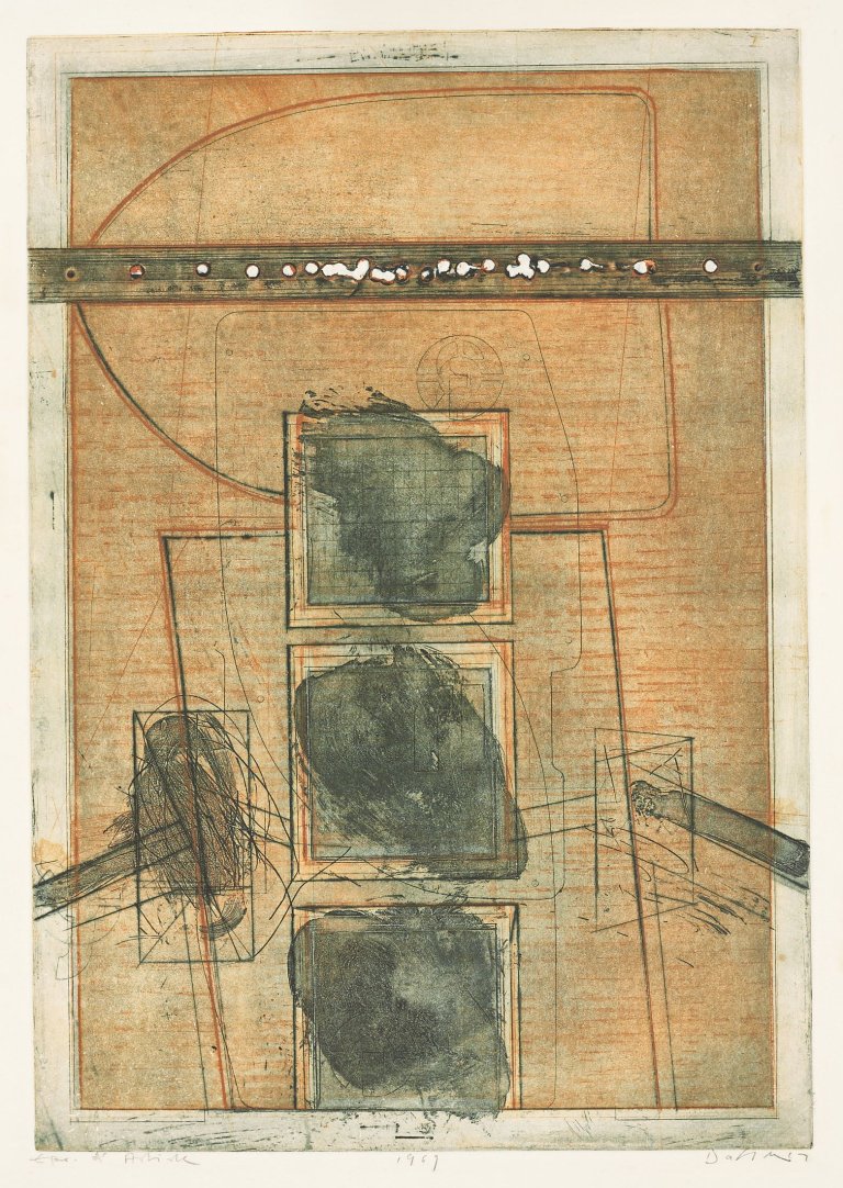 Auf diesem Bild ist das folgende Kunstwerk zu sehen: Karl Fred Dahmen. „Trois taches“. 1969.