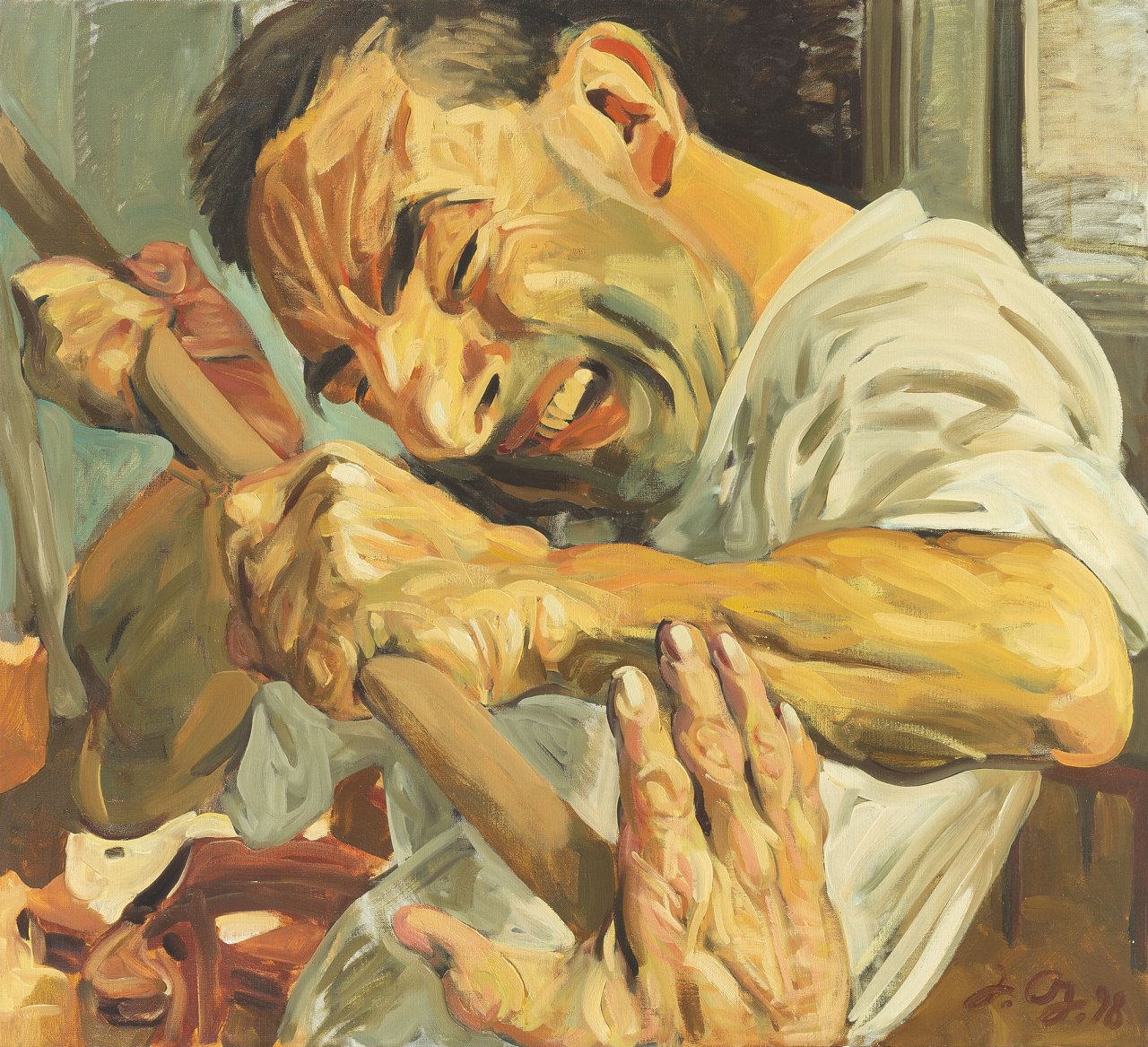 This picture shows the following artwork: Johannes Grützke. Untitled. 1998.