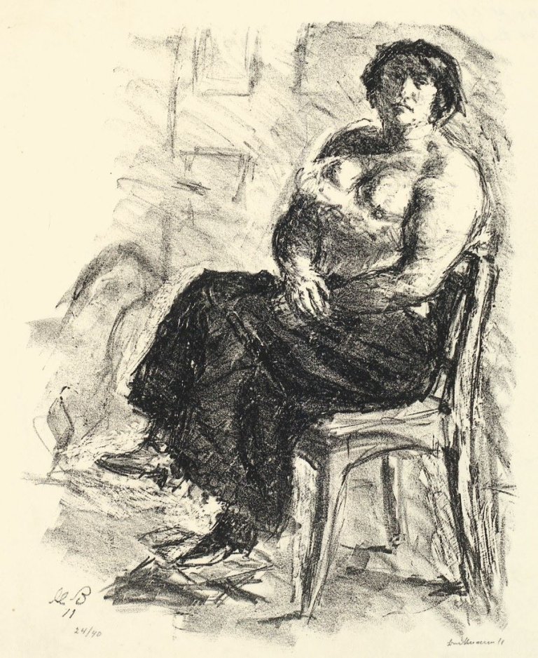 Auf diesem Bild ist das folgende Kunstwerk zu sehen: Max Beckmann. „Modell“. 1911.