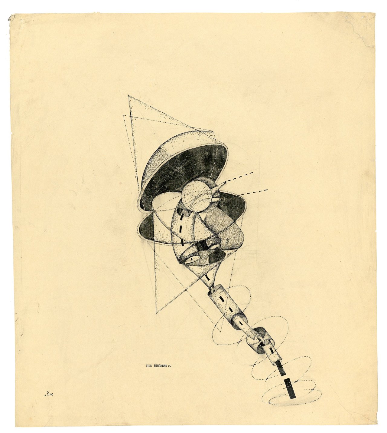 Auf diesem Bild ist das folgende Kunstwerk zu sehen: Ella Bergmann-Michel. „oB 140“. 1922.