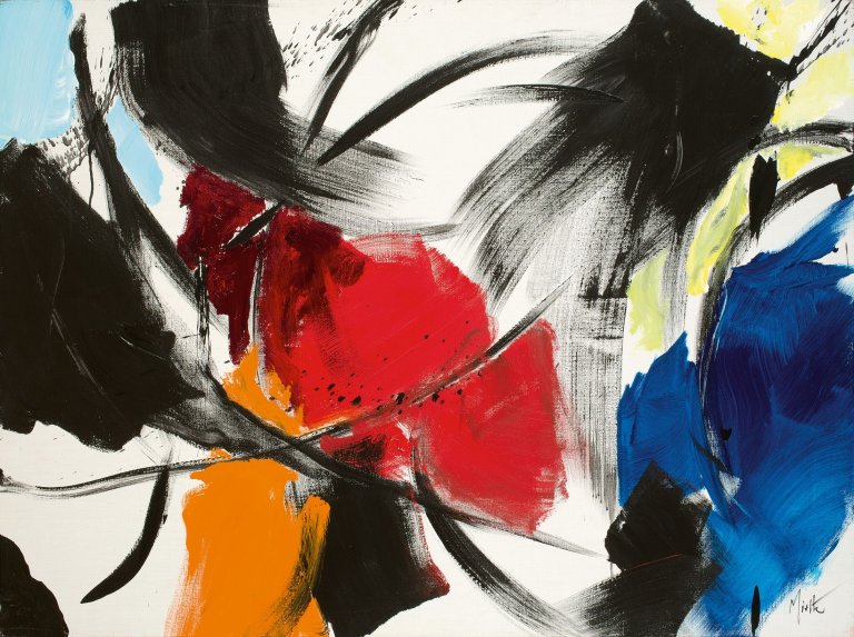 Auf diesem Bild ist das folgende Kunstwerk zu sehen: Jean Miotte. Ohne Titel. Um 1995.