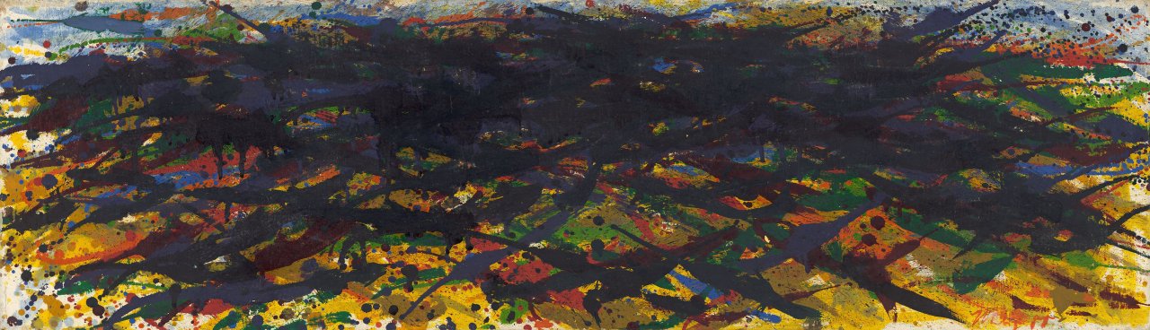 This picture shows the following artwork: Max Uhlig. ”Kleine mecklenburgische Landschaft, Georgshöhe”. 1980.