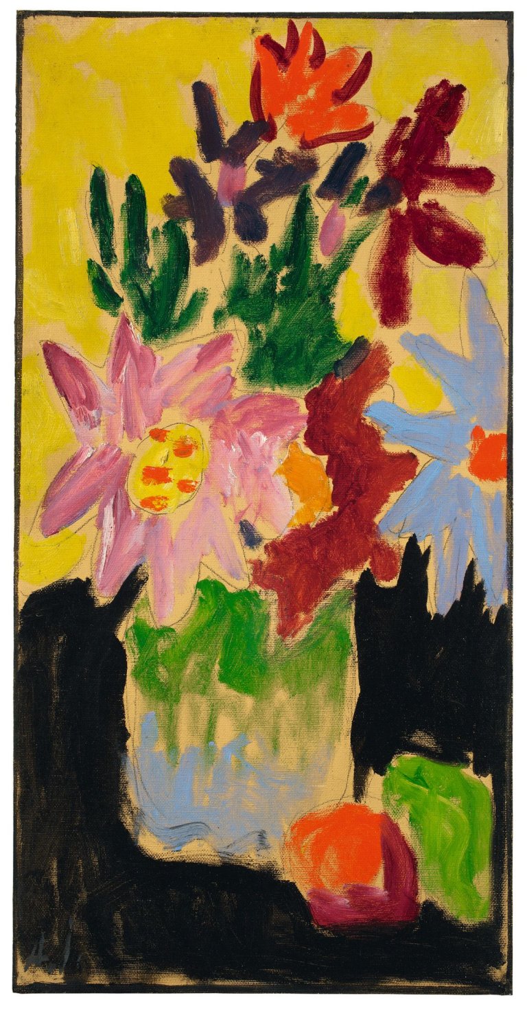Auf diesem Bild ist das folgende Kunstwerk zu sehen: Alexej von Jawlensky. „Bunte Blumen“. 1915.