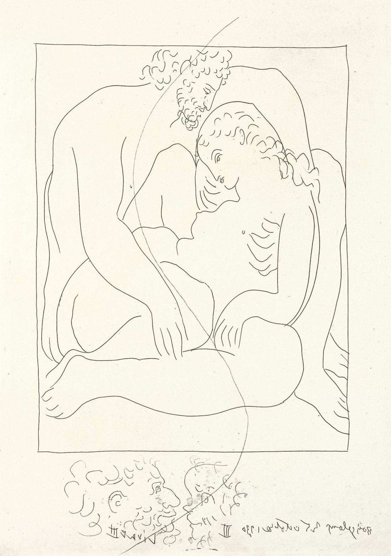 This picture shows the following artwork: Pablo Picasso. „Ovide. Le Métamorphoses“. 1931.