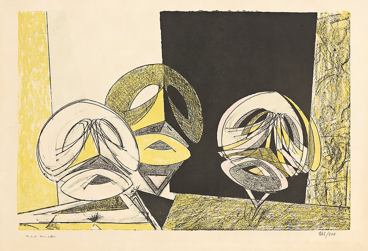 This picture shows the following artwork: Max Ernst. „Masques“. 1950.