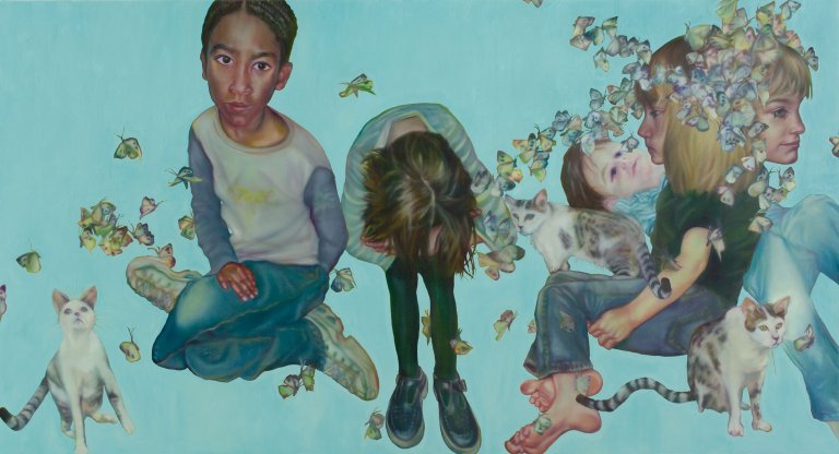 Auf diesem Bild ist das folgende Kunstwerk zu sehen: Nicky Hoberman. „Butterfly Ball“. 2002.