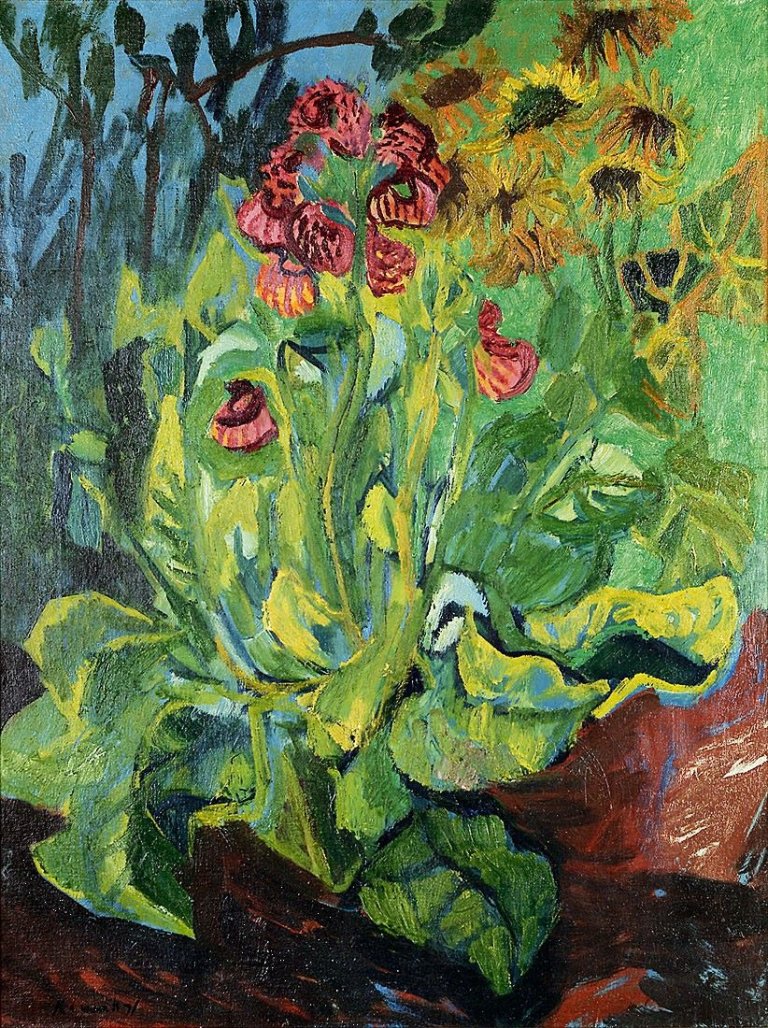 Auf diesem Bild ist das folgende Kunstwerk zu sehen: Bruno Krauskopf. Blumenstilleben.