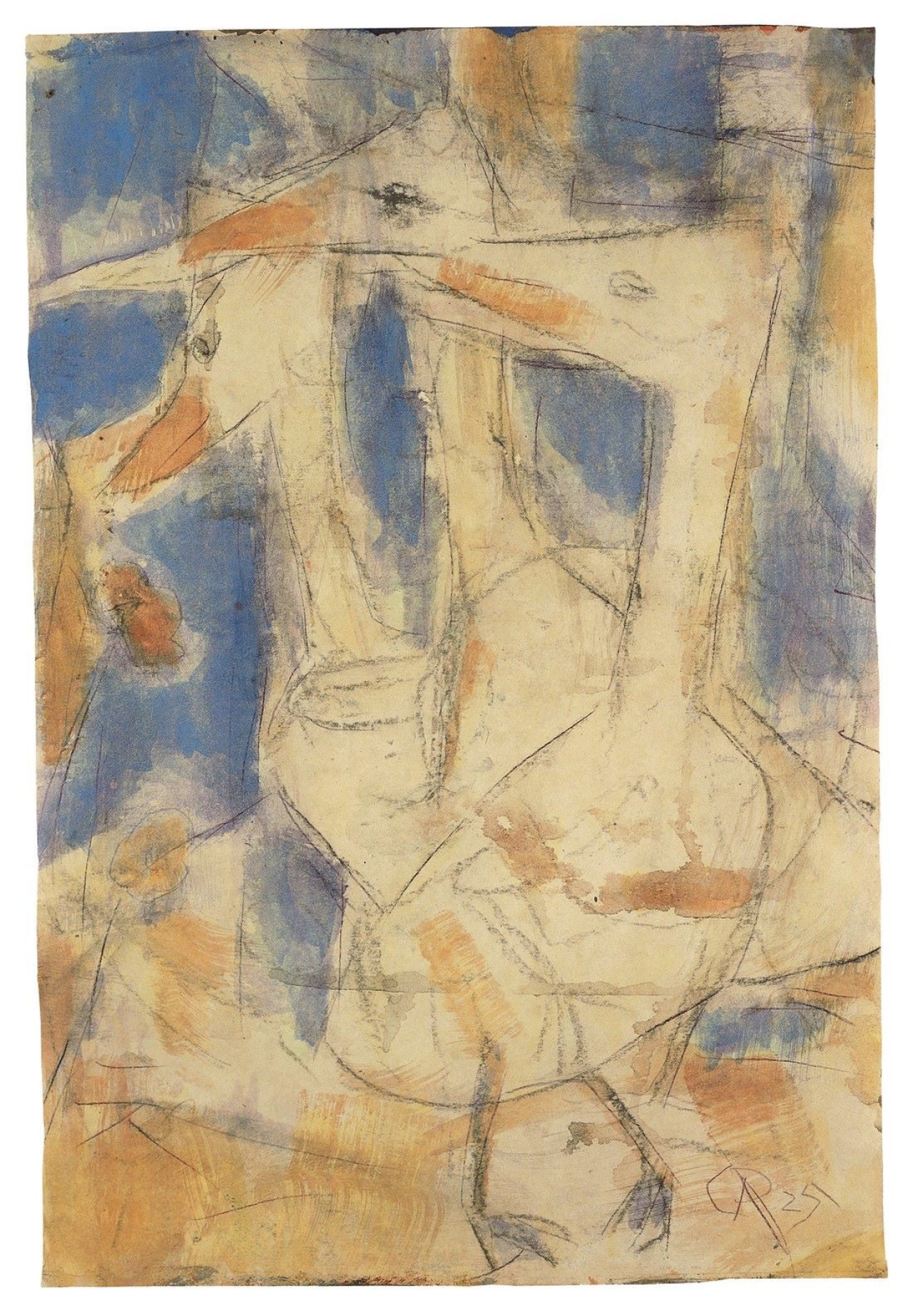 Auf diesem Bild ist das folgende Kunstwerk zu sehen: Christian Rohlfs. „Gänse“. 1925.