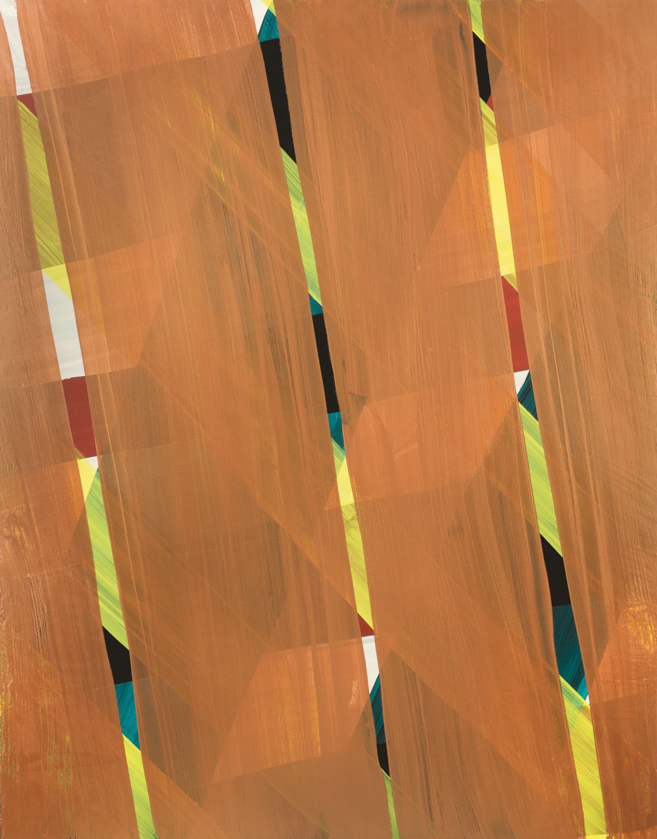 Auf diesem Bild ist das folgende Kunstwerk zu sehen: Katharina Grosse. Ohne Titel. 2004.